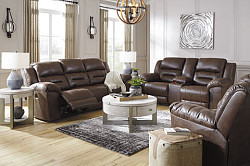  																			Ashley Motion Sofa / Loveseat Stone...
																		 