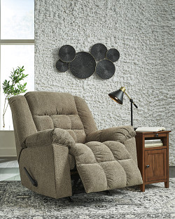 Ashley Kegler Rocker Recliner in Br...
