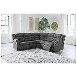 Partymate Slate Reclining 2PC Secti...