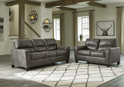  																			Ashley Navi Smoke Sofa/Couch & Love...
																		 