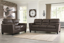  																			Ashley Navi Chestnut Sofa/Couch & L...
																		 