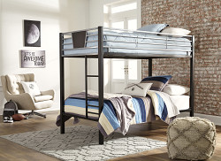 Ashley Twin/Twin Bunk Bed W/Ladder ...