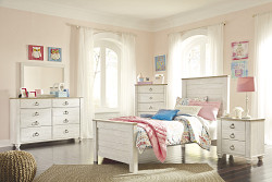  																			Ashley 4 Piece Willowton Twin Bedro...
																		 