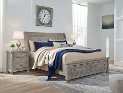  																			Ashley Lettner King Sleigh Bed with...
																		 