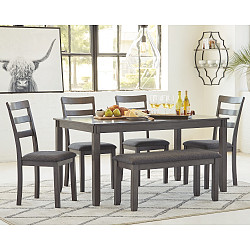  																			Ashley RECTANGULAR DRM TABLE SET (6...
																		 