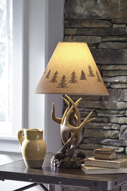 Ashley Derek Brown Poly Table Lamp ...