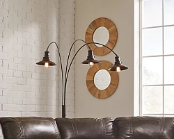  																			Ashley Sheriel Black Metal Arc Lamp...
																		 