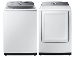  																			Samsung Washer & Dryer in White
																		 