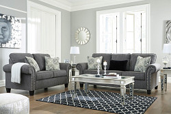  																			Ashley Agleno Charcoal Sofa/Couch &...
																		 