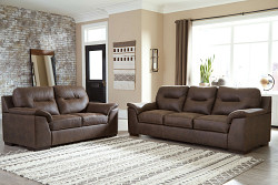  																			Ashley Maderla Walnut Sofa/Couch & ...
																		 