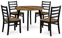 Ashley Blondon Dining Table and 4 C...