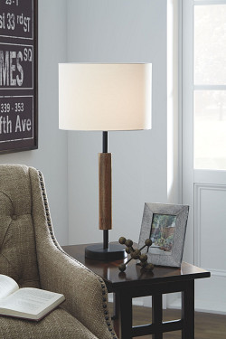  																			Ashley Maliny Black/Brown Wood Tabl...
																		 