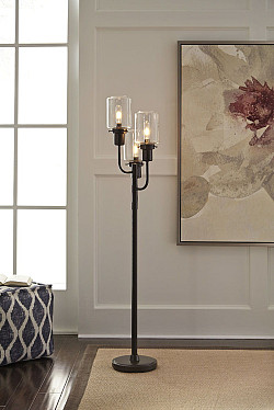  																			Ashley Jaak Bronze Finish Metal Flo...
																		 