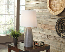  																			Ashley Shavontae Gray Poly Table La...
																		 