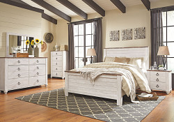  																			Ashley 5pc. Willowton Whitewash Dre...
																		 