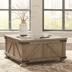  																			Ashley Aldwin Gray Cocktail Table w...
																		 