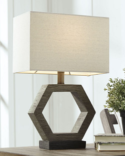  																			Ashley Marilu Gray/Brown Poly Table...
																		 