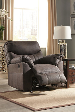  																			Ashley Boxberg Teak Rocker Recliner
																		 