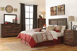  																			Ashley Quinden Dark Brown 4 Pc. Dre...
																		 