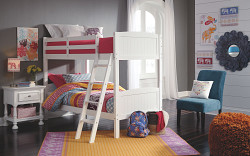  																			Ashley Kaslyn White Bunk Beds
																		 