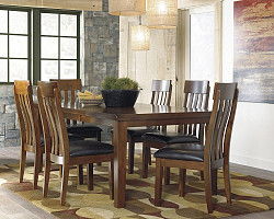  																			Ashley Ralene Medium Brown 7 Pc. Re...
																		 