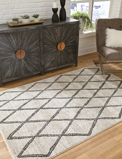 Ashley Jarmo Gray/Taupe Large Rug